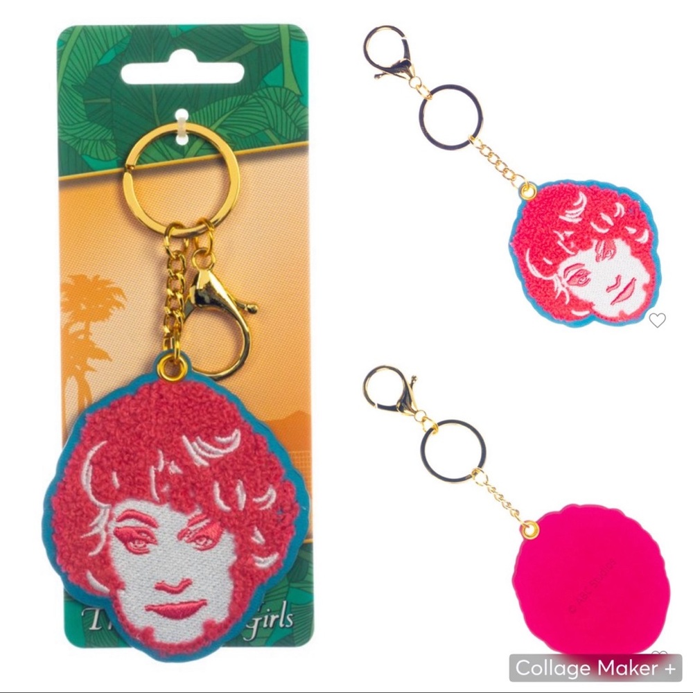 Golden Girls Dorothy Charm Keychain